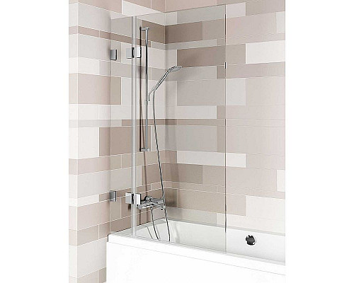 Купить Шторка на ванну Riho VZ Scandic NXT X109 85x150 L G001143120 (GX00162C1) профиль Хром стекло прозрачное в магазине сантехники Santeh-Crystal.ru