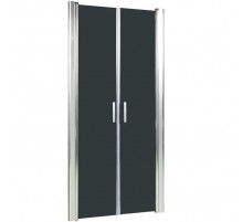 Душевая дверь в нишу River Suez 90 ТН 10000001558 профиль Матовый хром стекло тонированное