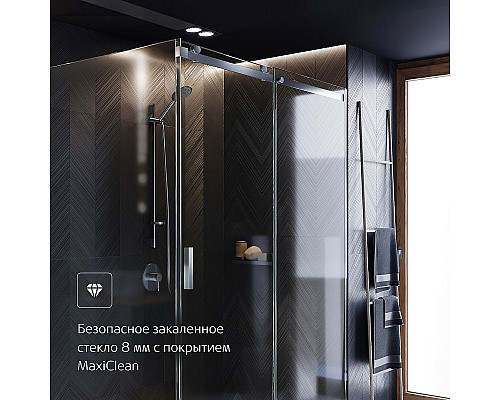 Купить Душевая дверь Roca Area 120 L MP05L2012M профиль Хром стекло прозрачное в магазине сантехники Santeh-Crystal.ru