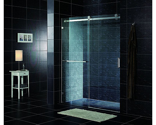 Купить Душевая дверь Roca Area 120 L MP05L2012M профиль Хром стекло прозрачное в магазине сантехники Santeh-Crystal.ru