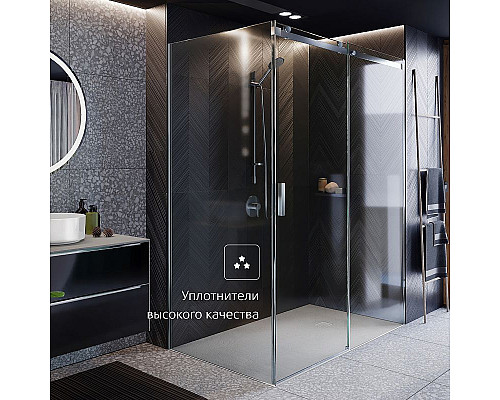 Купить Душевая стенка Roca Area 90 MP0609012M профиль Хром стекло прозрачное в магазине сантехники Santeh-Crystal.ru