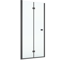 Душевая дверь Roca Capital 90 M4509016M профиль Черный стекло прозрачное