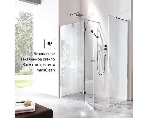 Приобрести Душевая дверь Roca Metropolis 90 MP3409012M профиль Хром стекло прозрачное в магазине сантехники Santeh-Crystal.ru