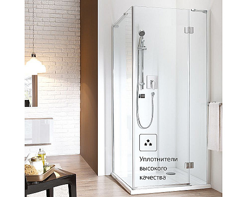 Приобрести Душевая дверь Roca Metropolis 90 MP3409012M профиль Хром стекло прозрачное в магазине сантехники Santeh-Crystal.ru