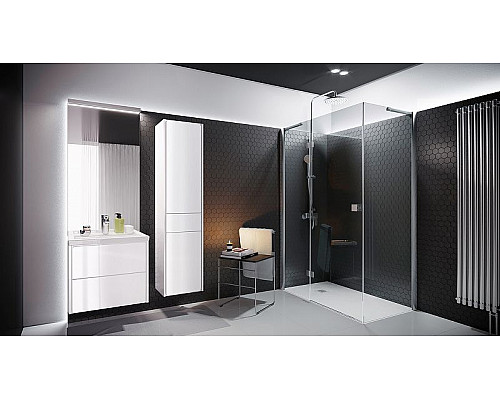 Приобрести Душевая дверь Roca Metropolis 90 MP3409012M профиль Хром стекло прозрачное в магазине сантехники Santeh-Crystal.ru