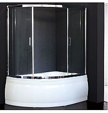 Шторка на ванну Royal Bath Alpine RB150ALP-T-CH 150 профиль Хром стекло прозрачное