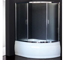 Шторка на ванну Royal Bath Alpine RB150ALP-C-CH 150 профиль Хром стекло матовое