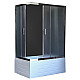 Приобрести Душевой уголок Royal Bath BP 100х80 RB8100BP-C-CH-L с поддоном профиль Хром стекло матовое в магазине сантехники Santeh-Crystal.ru