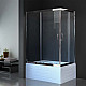 Приобрести Душевой уголок Royal Bath BP 120х80 RB8120BP-T-CH-L с поддоном профиль Хром стекло прозрачное в магазине сантехники Santeh-Crystal.ru