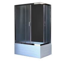 Душевой уголок Royal Bath BP 120х80 RB8120BP-C-CH-L с поддоном профиль Хром стекло матовое