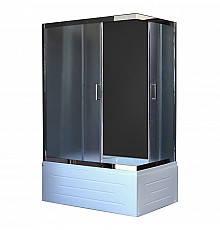 Душевой уголок Royal Bath BP 120х80 RB8120BP-C-CH-L с поддоном профиль Хром стекло матовое