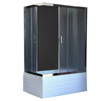 Душевой уголок Royal Bath BP 100х80 RB8100BP-C-CH-R с поддоном профиль Хром стекло матовое