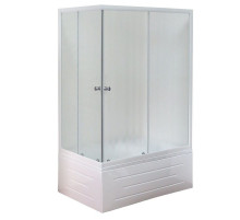 Душевой уголок Royal Bath BP 120х80 RB8120BP-C-R с поддоном профиль Белый стекло матовое