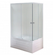 Душевой уголок Royal Bath BP 100х80 RB8100BP-C-L с поддоном профиль Белый стекло матовое