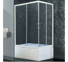 Душевой уголок Royal Bath BP 120х80 RB8120BP-T-L с поддоном профиль Белый стекло прозрачное