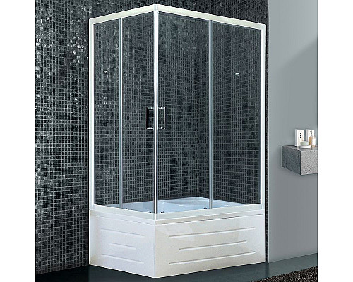 Santeh-Crystal.ru: Душевой уголок Royal Bath BP 100х80 RB8100BP-T-R с поддоном профиль Белый стекло прозрачное Приобрести Душевой уголок Royal Bath BP 100х80 RB8100BP-T-R с поддоном профиль Белый стекло прозрачное в магазине сантехники Santeh-Crystal.ru