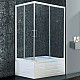 Приобрести Душевой уголок Royal Bath BP 100х80 RB8100BP-T-R с поддоном профиль Белый стекло прозрачное в магазине сантехники Santeh-Crystal.ru