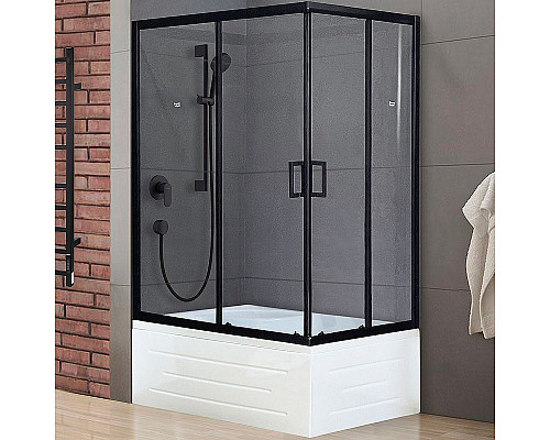 Santeh-Crystal.ru: Душевой уголок Royal Bath BP 100х80 RB8100BP-T-BL-L профиль Черный стекло прозрачное Приобрести Душевой уголок Royal Bath BP 100х80 RB8100BP-T-BL-L профиль Черный стекло прозрачное в магазине сантехники Santeh-Crystal.ru