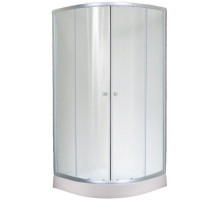 Душевой уголок Royal Bath 90х90 RB-EKO90HK-M с поддоном профиль Сатин стекло рифленое матовое