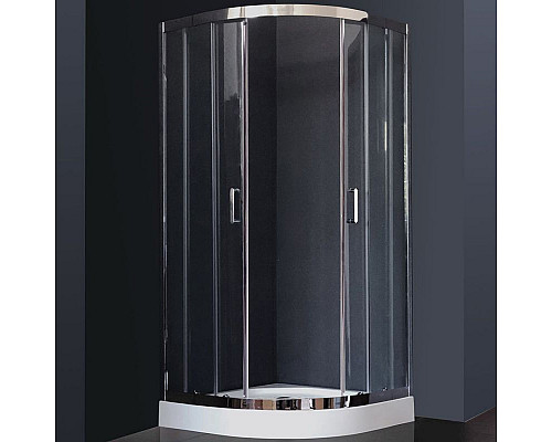 Купить Душевой уголок Royal Bath HKD 100х100 RB100 HKD-T-CH без поддона профиль Хром стекло прозрачное в магазине сантехники Santeh-Crystal.ru