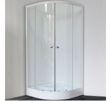 Душевой уголок Royal Bath HKD 100х100 RB 100 HKD-T без поддона профиль Белый стекло прозрачное