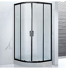 Душевой уголок Royal Bath HKD 90х90 RB90HKD-C-BL профиль Черный стекло матовое