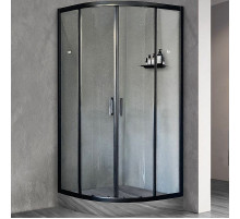 Душевой уголок Royal Bath HKD 100х100 RB100HKD-T-BL профиль Черный стекло прозрачное