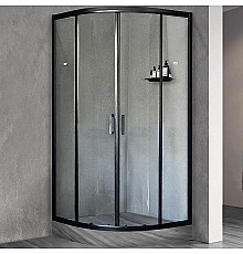 Душевой уголок Royal Bath HKD 100х100 RB100HKD-T-BL профиль Черный стекло прозрачное