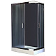 Приобрести Душевой уголок Royal Bath HP 120х80 RB8120HP-C-CH-L с поддоном профиль Хром стекло матовое в магазине сантехники Santeh-Crystal.ru
