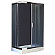 Приобрести Душевой уголок Royal Bath HP 120х80 RB8120HP-C-CH-L с поддоном профиль Хром стекло матовое в магазине сантехники Santeh-Crystal.ru