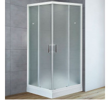 Душевой уголок Royal Bath HP 90х90 RB90HP-C с поддоном профиль Белый стекло матовое
