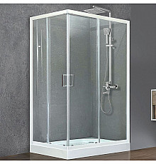 Душевой уголок Royal Bath HP 120х80 RB8120HP-T-R с поддоном профиль Белый стекло прозрачное