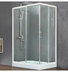 Душевой уголок Royal Bath HP 120х80 RB8120HP-T-L с поддоном профиль Белый стекло прозрачное