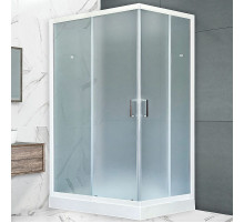 Душевой уголок Royal Bath HP 120х80 RB8120HP-C-L с поддоном профиль Белый стекло матовое