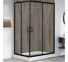 Душевой уголок Royal Bath HP 120х80 RB8120HP-T-BL-R профиль Черный стекло прозрачное