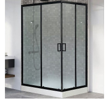 Душевой уголок Royal Bath HP 120х80 RB8120HP-C-BL-L профиль Черный стекло матовое