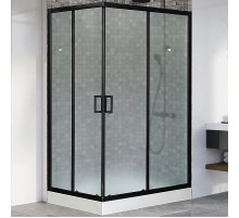 Душевой уголок Royal Bath HP 120х80 RB8120HP-C-BL-R профиль Черный стекло матовое