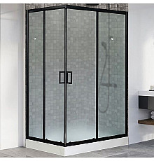 Душевой уголок Royal Bath HP 120х80 RB8120HP-C-BL-R профиль Черный стекло матовое