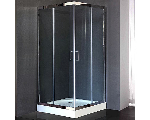 Купить Душевой уголок Royal Bath HPD 120х120 RB1212 HPD-T-CH без поддона профиль Хром стекло прозрачное в магазине сантехники Santeh-Crystal.ru