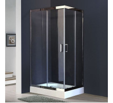 Душевой уголок Royal Bath HPD 100х80 RB8100 HPD-T-CH без поддона профиль Хром стекло прозрачное