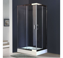Душевой уголок Royal Bath HPD 100х90 RB9100 HPD-T-CH без поддона профиль Хром стекло прозрачное