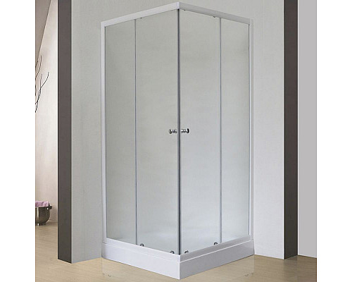 Santeh-Crystal.ru: Душевой уголок Royal Bath HPD 90х90 RB 90 HPD-C без поддона профиль Белый стекло матовое Приобрести Душевой уголок Royal Bath HPD 90х90 RB 90 HPD-C без поддона профиль Белый стекло матовое в магазине сантехники Santeh-Crystal.ru