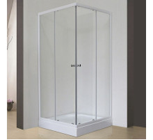 Душевой уголок Royal Bath HPD 120х120 RB 1212 HPD-T без поддона профиль Белый стекло прозрачное