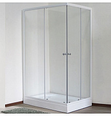 Душевой уголок Royal Bath HPD 100х80 RB 8100 HPD-T без поддона профиль Белый стекло прозрачное