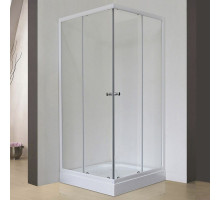 Душевой уголок Royal Bath HPD 85х90 RB9085HPD-T без поддона профиль Белый стекло прозрачное