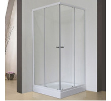 Душевой уголок Royal Bath HPD 85х85 RB85HPD-T без поддона профиль Белый стекло прозрачное