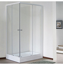 Душевой уголок Royal Bath HPD 85х100 RB1085HPD-T без поддона профиль Белый стекло прозрачное
