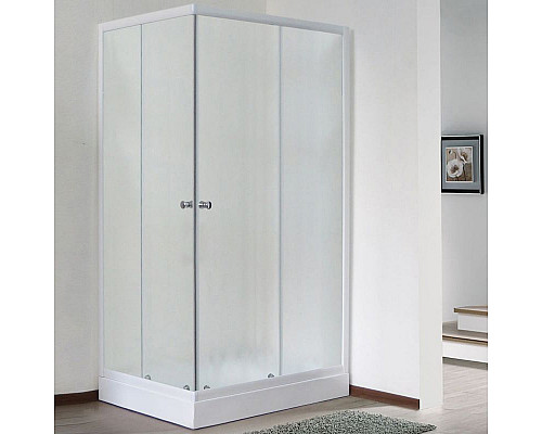 Заказать Душевой уголок Royal Bath HPD 85х115 RB11585HPD-C без поддона профиль Белый стекло матовое в магазине сантехники Santeh-Crystal.ru