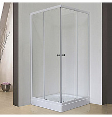 Душевой уголок Royal Bath HPD 95х95 RB95HPD-T без поддона профиль Белый стекло прозрачное