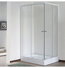 Душевой уголок Royal Bath HPD 100х120 RB1210HPD-T без поддона профиль Белый стекло прозрачное